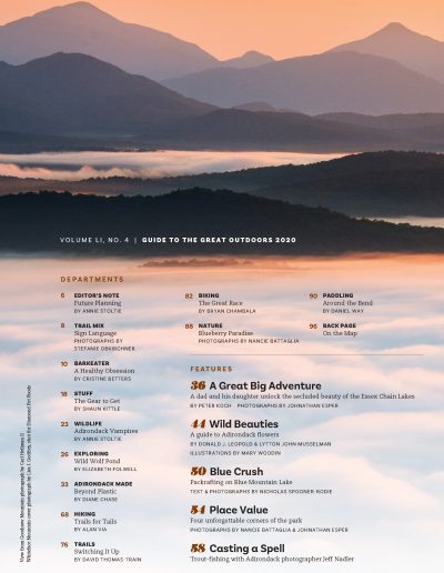 Guide to the Great Outdoors 2020 Table of Contents