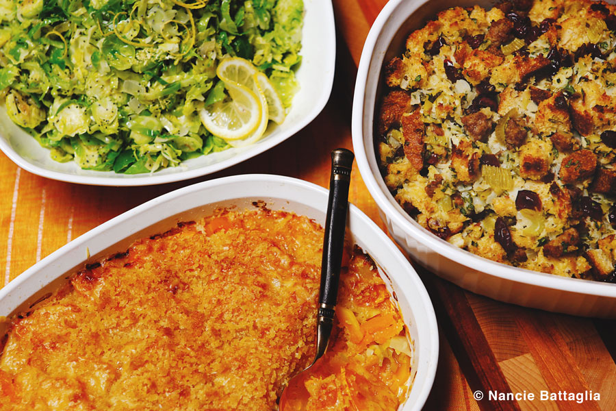 Butternut Squash and Leek Gratin