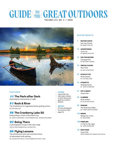 Adirondack Life 2026 Guide to the Great Outdoors Table of Contents